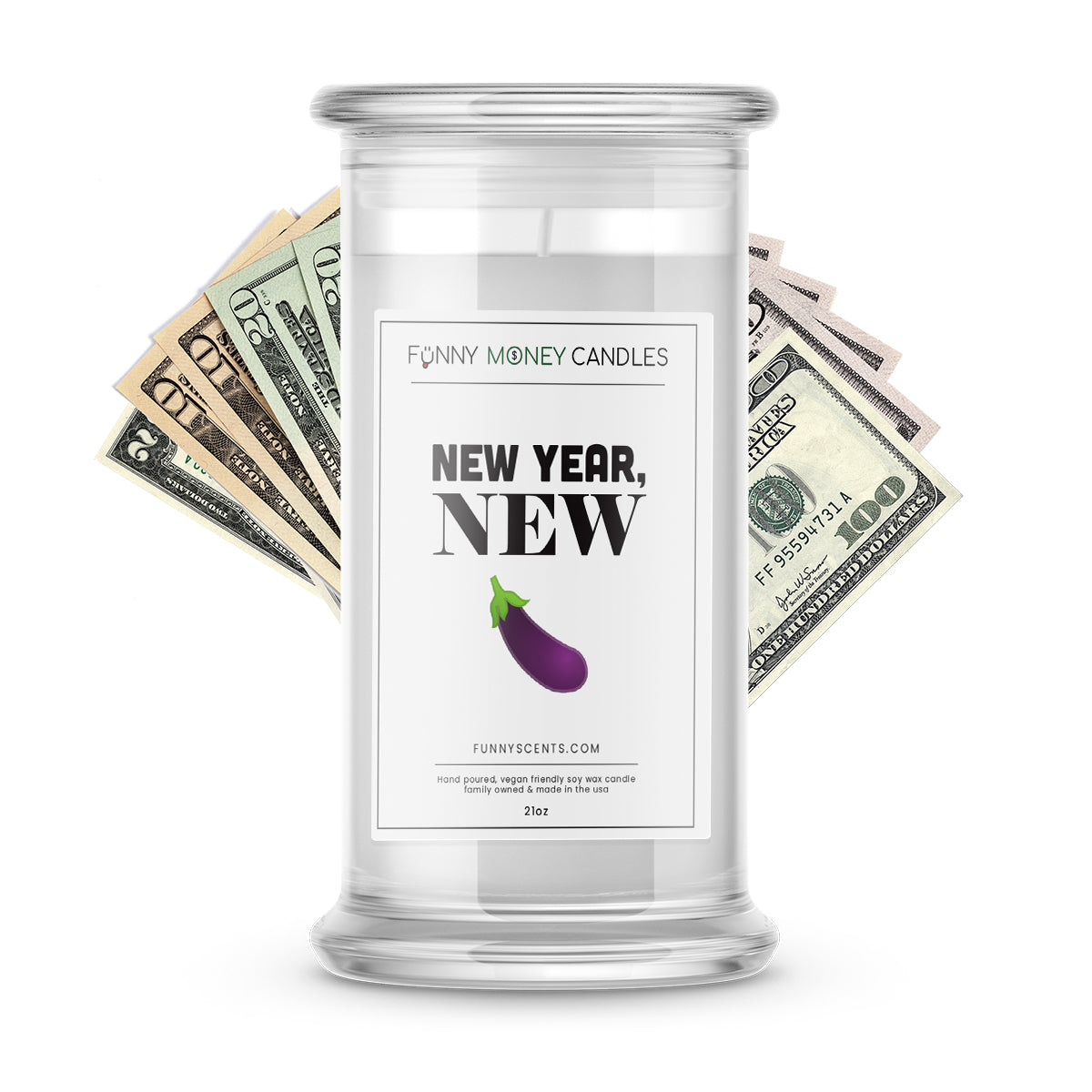 New Year, New Dick Money Funny Candles