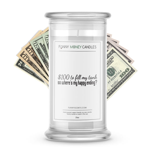 happy ending money funny candle