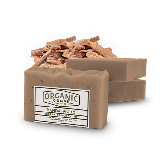 Sandalwood Scented Organic Bar Soap – 4 oz