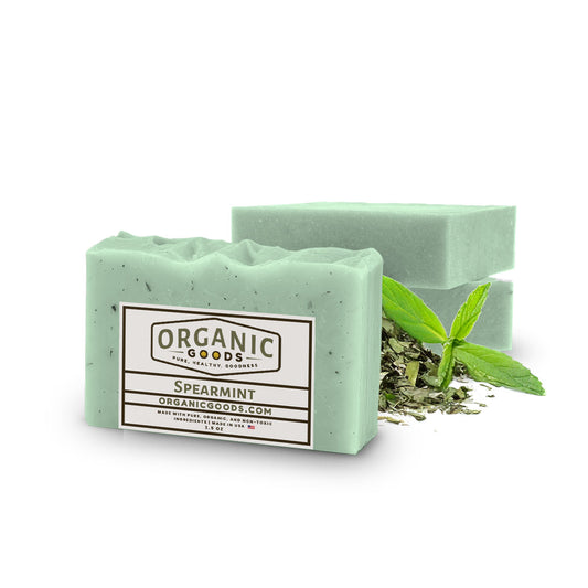 Spearmint Scented Organic Bar Soap – 4 oz