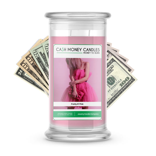 Pretty N' Pink Cash Candle