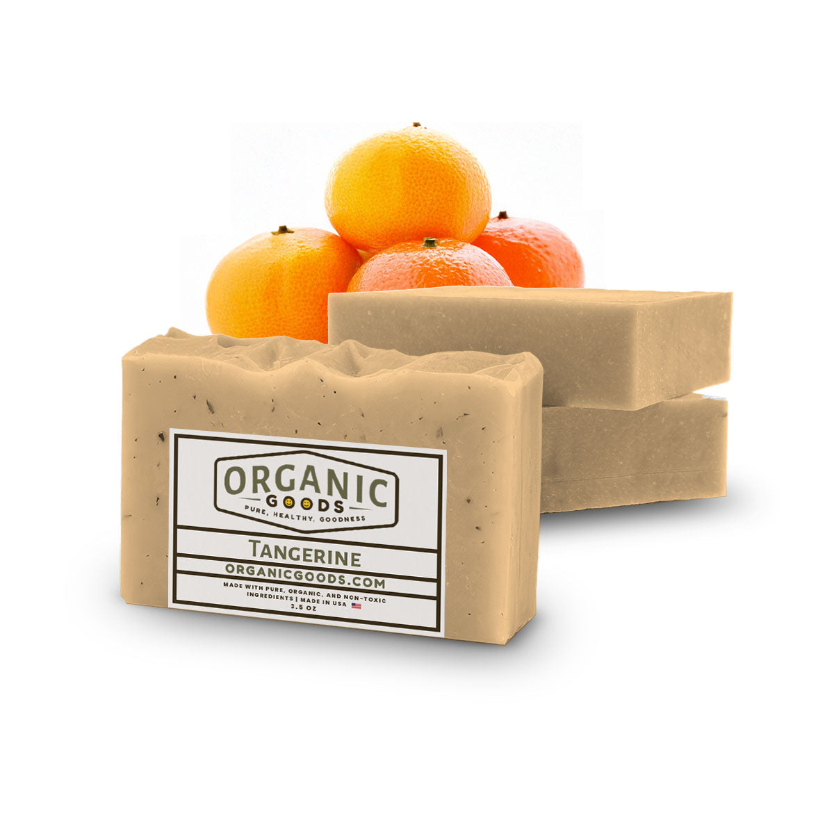 Tangerine Scented Organic Bar Soap – 4 oz