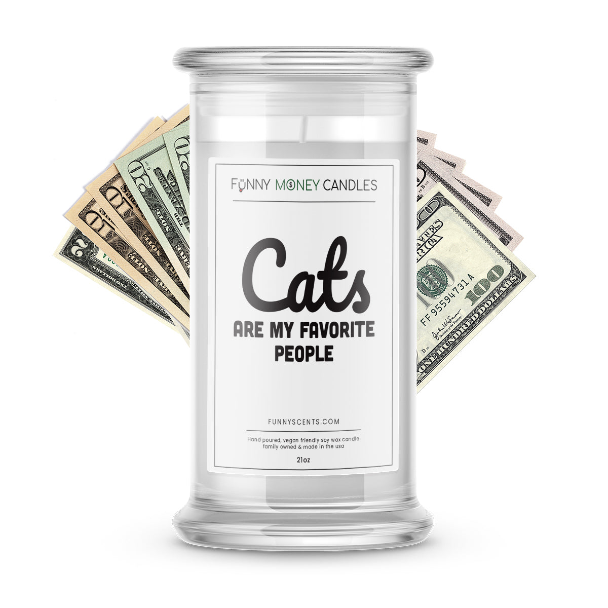 Cats Are My Favorites People Money Funny Candles