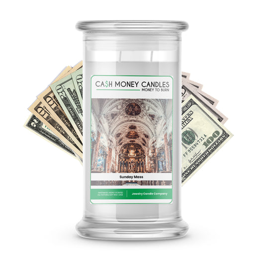 Sunday Mass Cash Candle