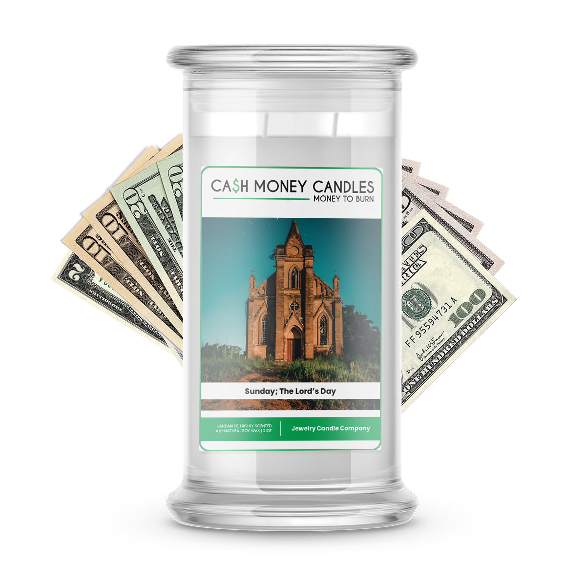 Sunday; The Lord's Day Cash Candle
