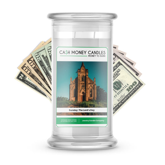 Sunday; The Lord's Day Cash Candle