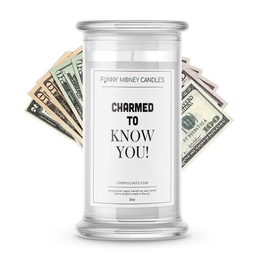 Charmed To Know You! Money Funny Candles