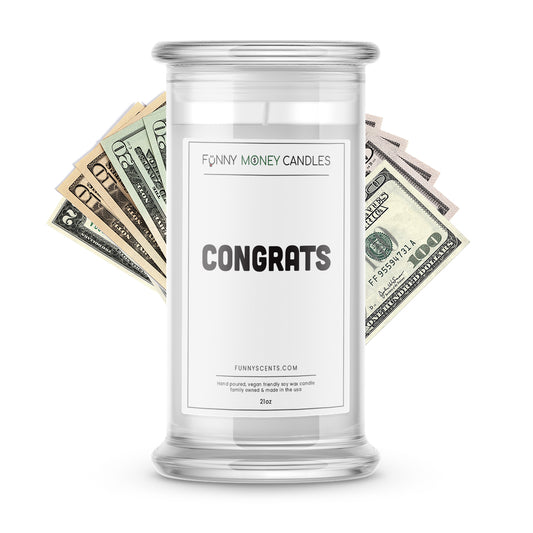 Congrats Money Funny Candles