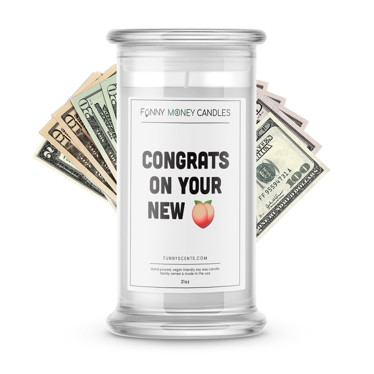 Congrats On Your New Butt Money Funny Candles