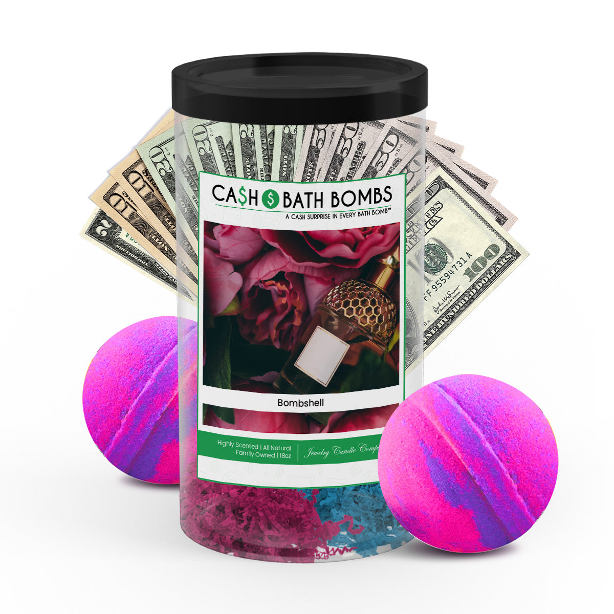 bombshell cash bath bomb twin pack