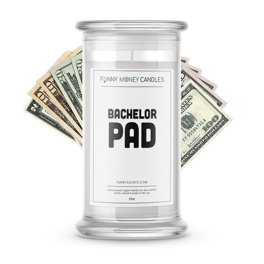 bachelor pad money funny candle