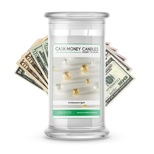 Christmas in April Cash Candle