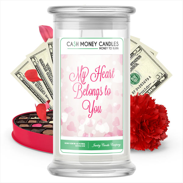 My Heart Belongs To You Cash Money Candle