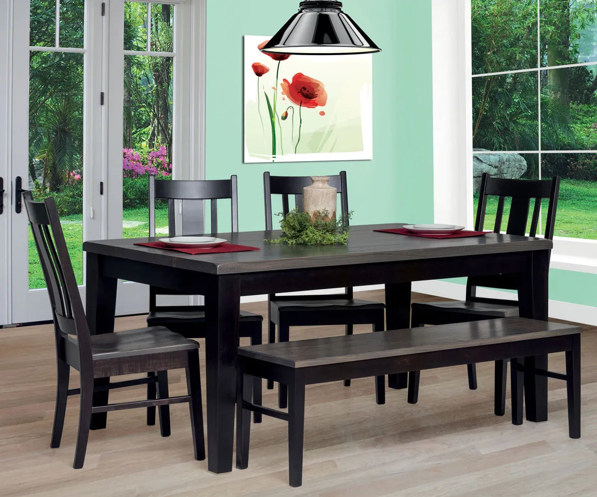 Amish Made 1 5/8 Chelsea Straight Edge Dining Table