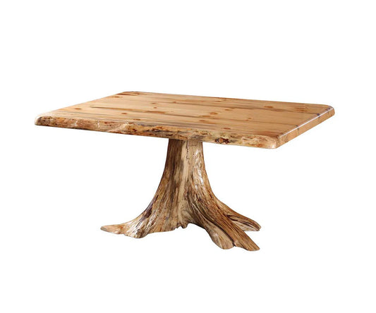 Amish Made Live Edge Single Stump Table