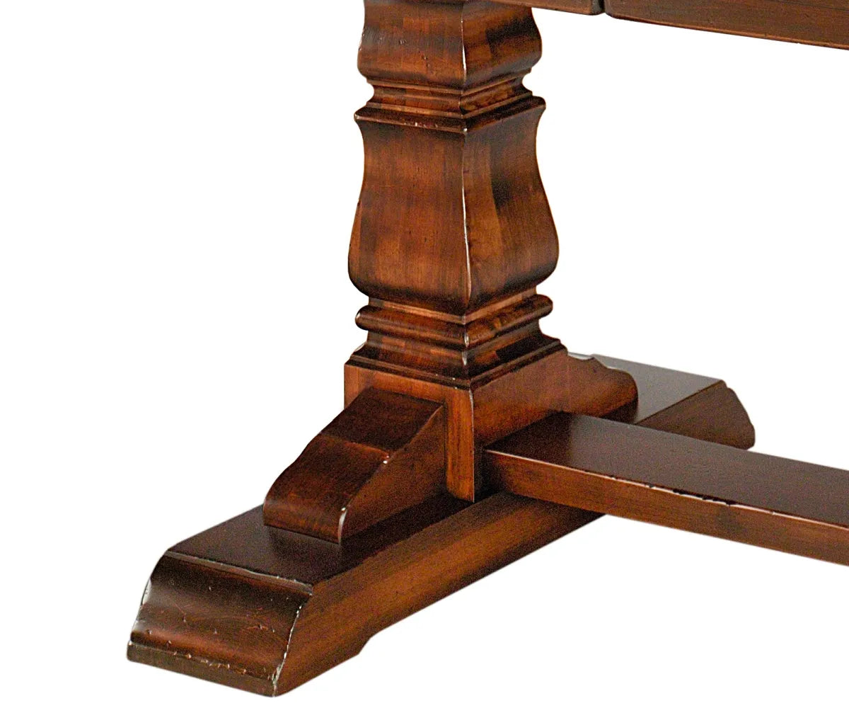 Provincial Cottage Extension Table W/ Breadboard Ends