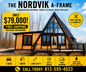NORDVIK A-FRAME ( AFRAME ) CABIN KIT