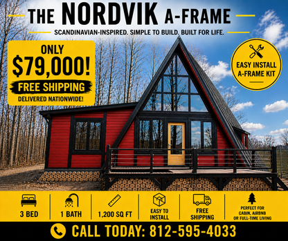 NORDVIK A-FRAME ( AFRAME ) CABIN KIT