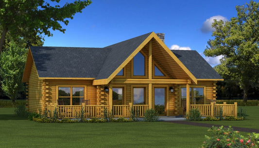 Aqua Lake Log Home Plan - Log Home Kit