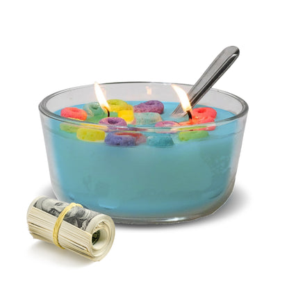 Cereal Cash Candles - Cereal Scented Candles - Choose Your Toppings!