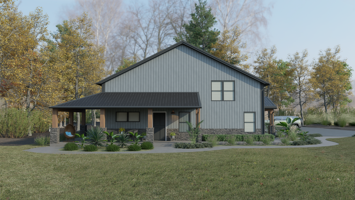 The Ridge & Rail Steel Barndo House Kit – Amish Built Cabins | Modular ...