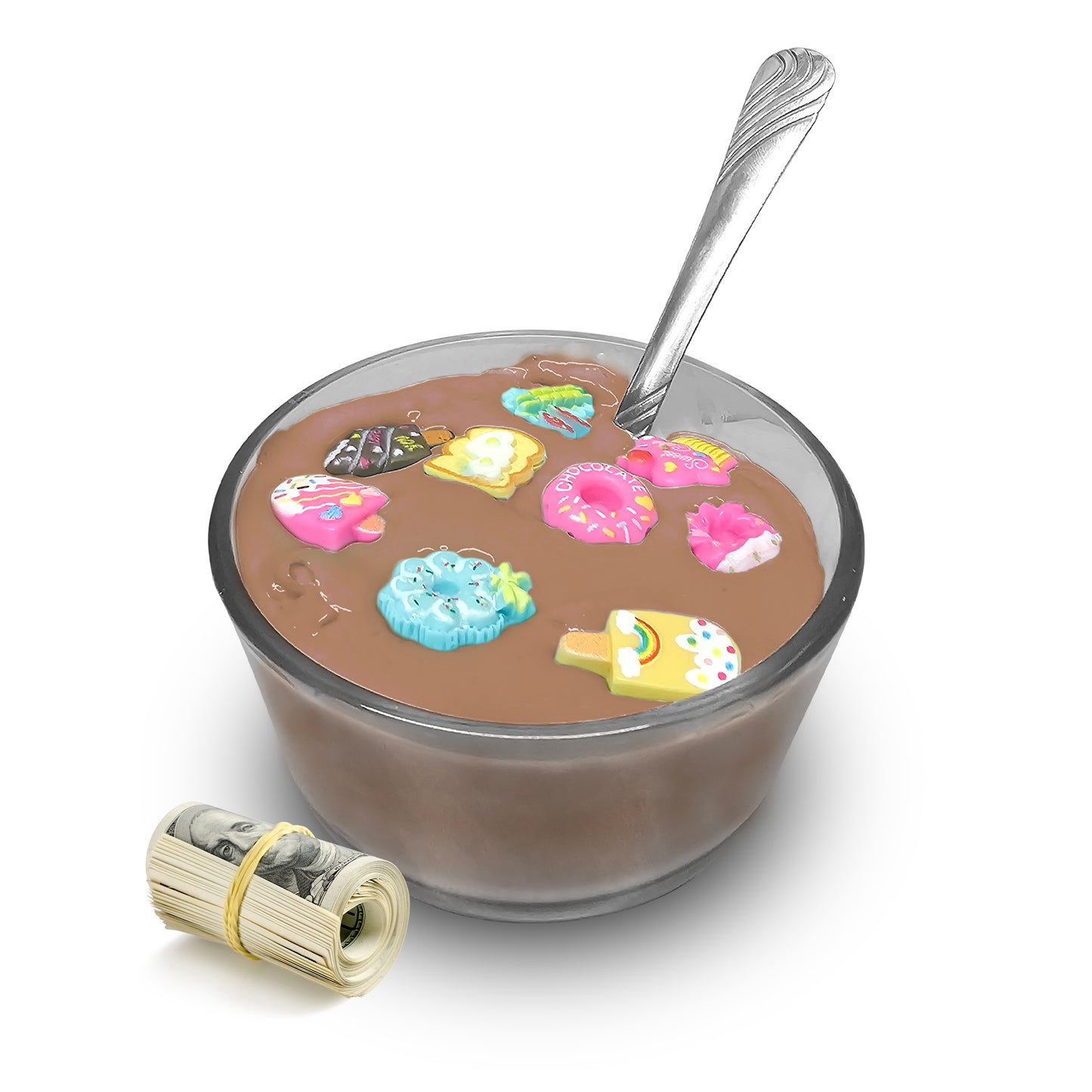 Cafe Latte Cereal Bowl Cash Bath Bombs