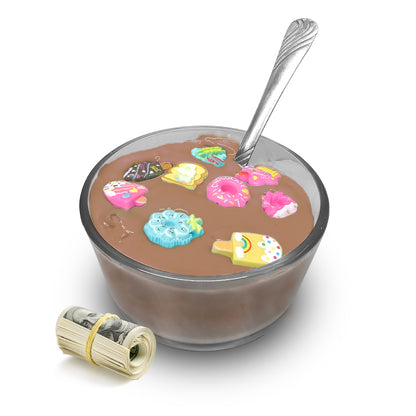 Cafe Latte Cereal Bowl Cash Bath Bombs