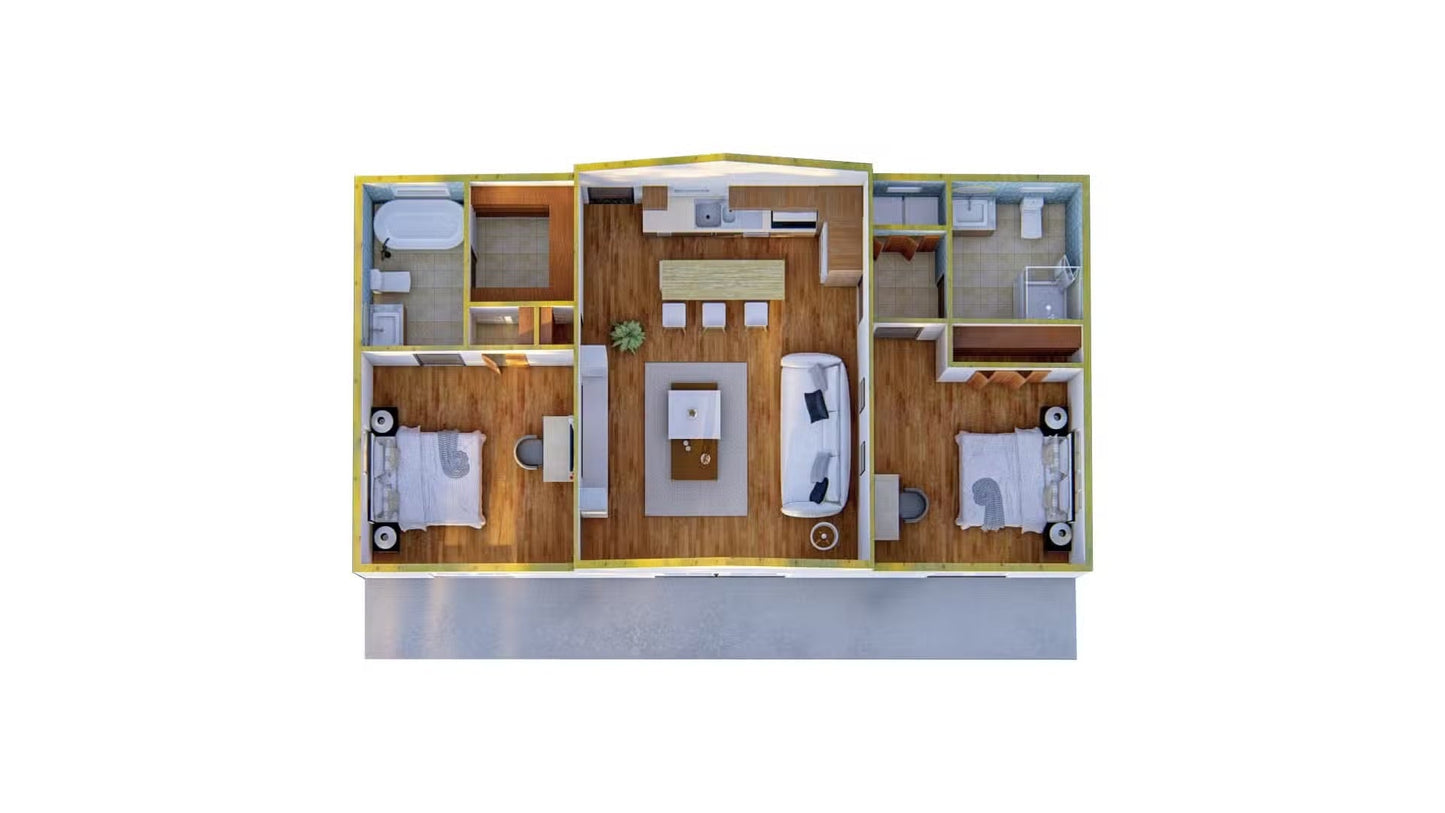The Bahama Steel House Kit