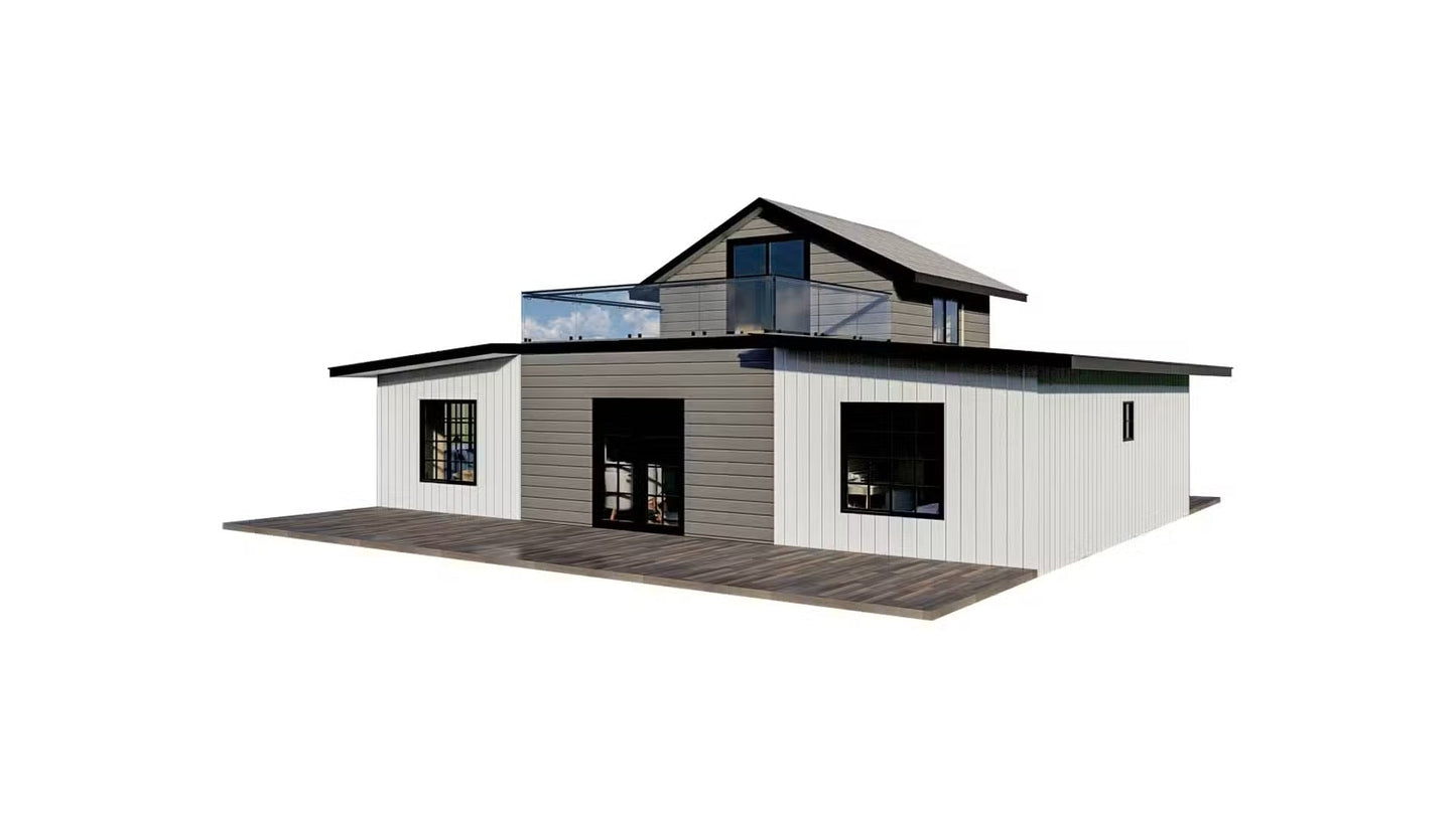 The Harborview Steel House Kit