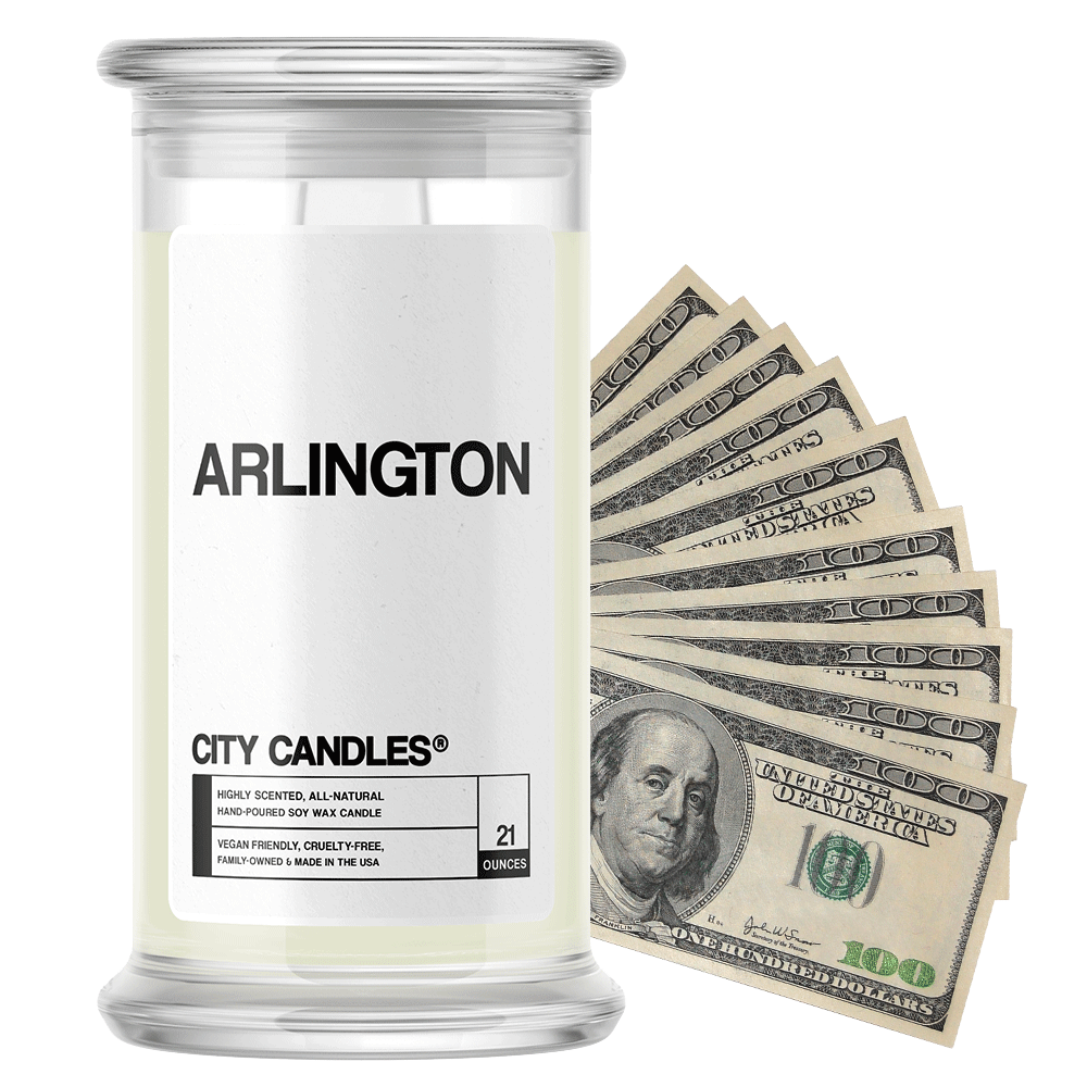 Arlington | City Cash Candle®-City Cash Candles®-The Official Website of Jewelry Candles - Find Jewelry In Candles!