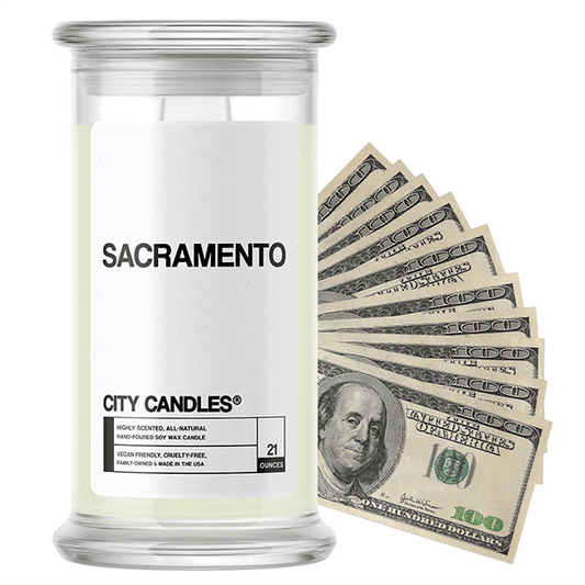 Sacramento | City Cash Candle®-City Cash Candles®-The Official Website of Jewelry Candles - Find Jewelry In Candles!