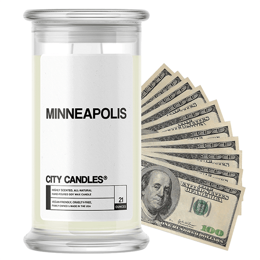 Minneapolis | City Cash Candle®-City Cash Candles®-The Official Website of Jewelry Candles - Find Jewelry In Candles!