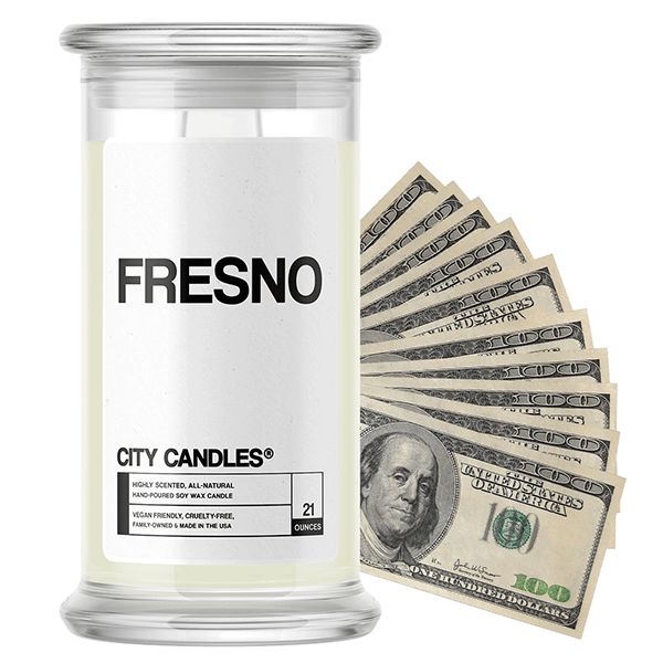 Fresno | City Cash Candle®-City Cash Candles®-The Official Website of Jewelry Candles - Find Jewelry In Candles!