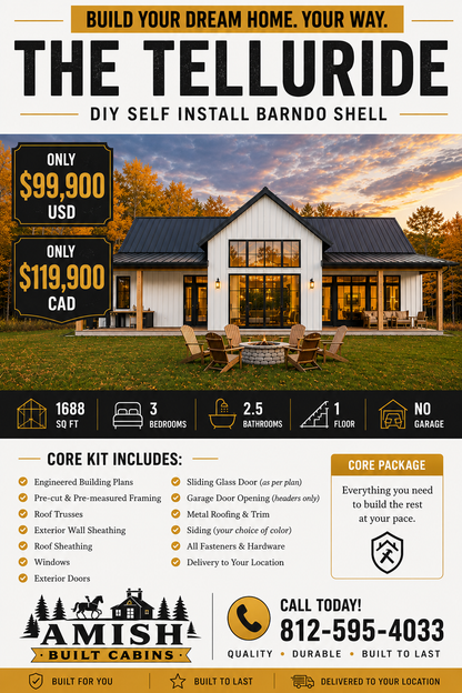 The Telluride Barndominium Kit