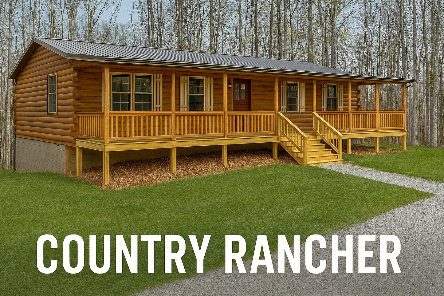 The Country Rancher Cabin (3 BED 2 BATH)