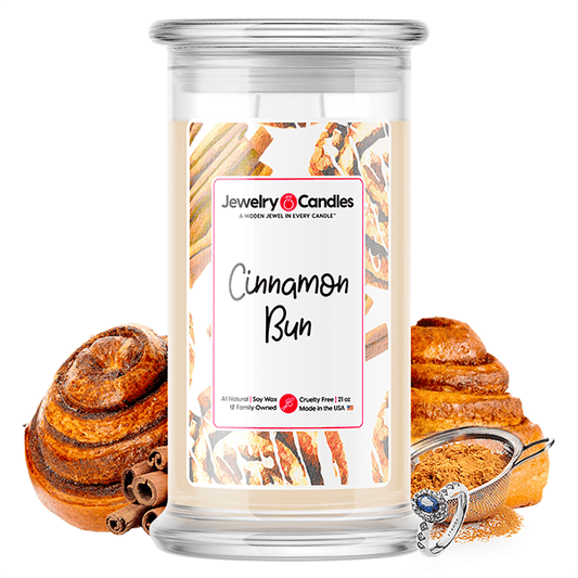 cinnamon bun jewelry candle