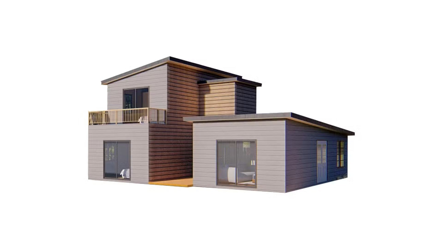 The Captain's House Steel House Kit