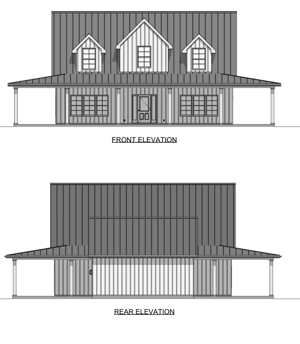 The White Oak Farmhouse Steel Barndo House Kit