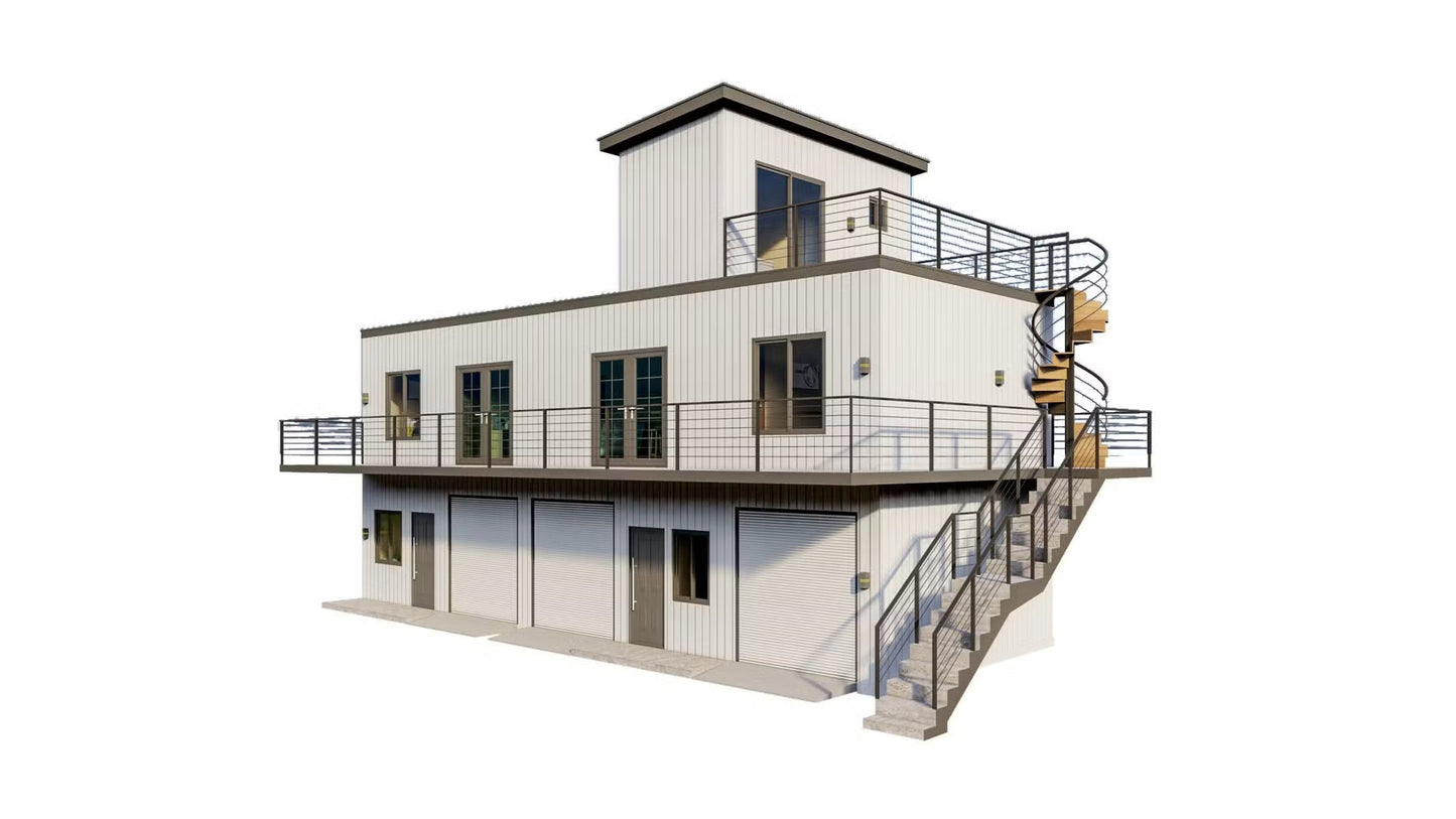 The Santorini Steel House Kit