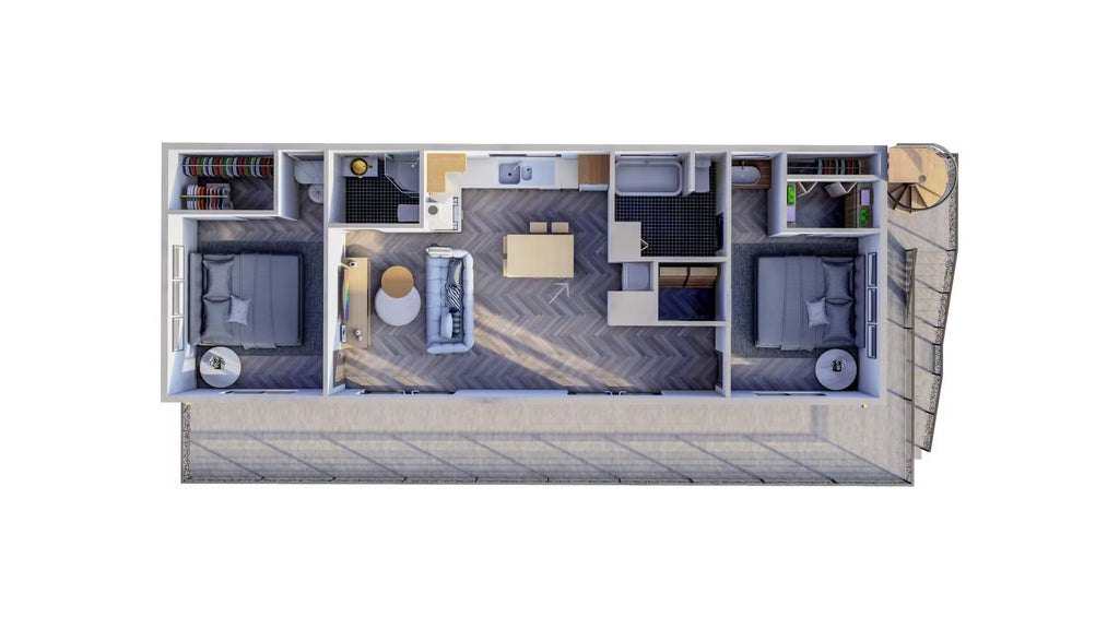 The Santorini Steel House Kit