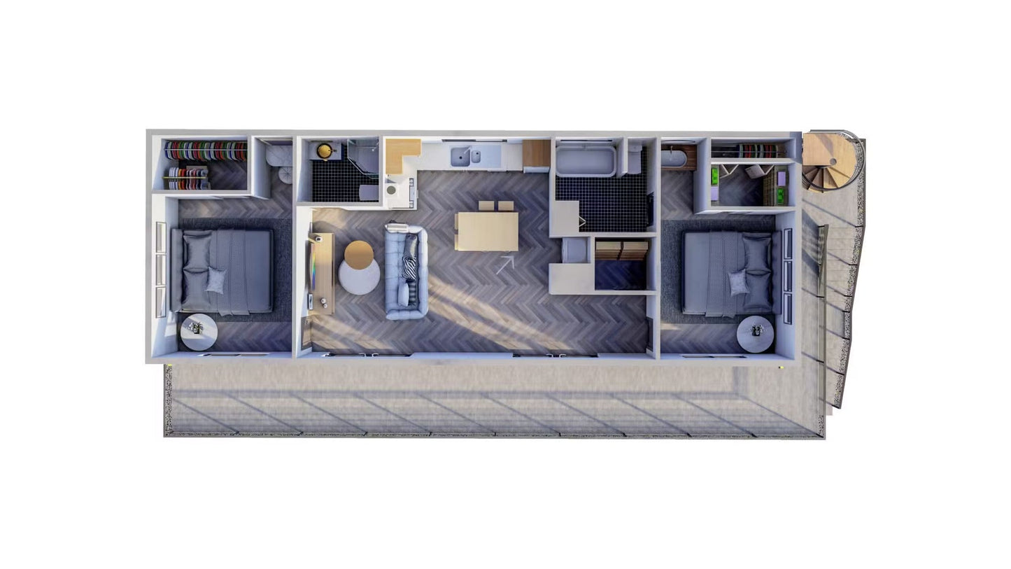 The Santorini Steel House Kit