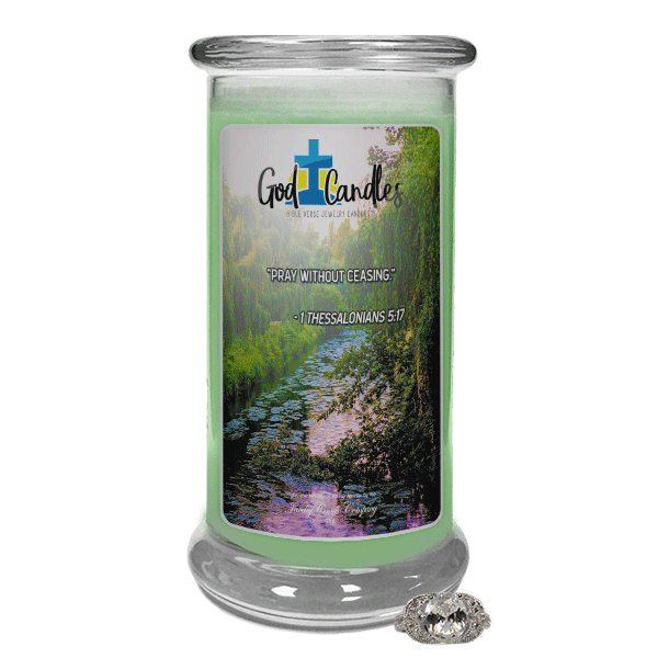 1 Thessalonians 5:17 Verse God Candle – Amish Built Cabins | Modular ...