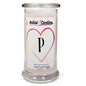 Letter P Initial Candles-Initial Candles-The Official Website of Jewelry Candles - Find Jewelry In Candles!