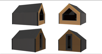 The LONE WOLF A-Frame Tiny Home/ Park Model RV