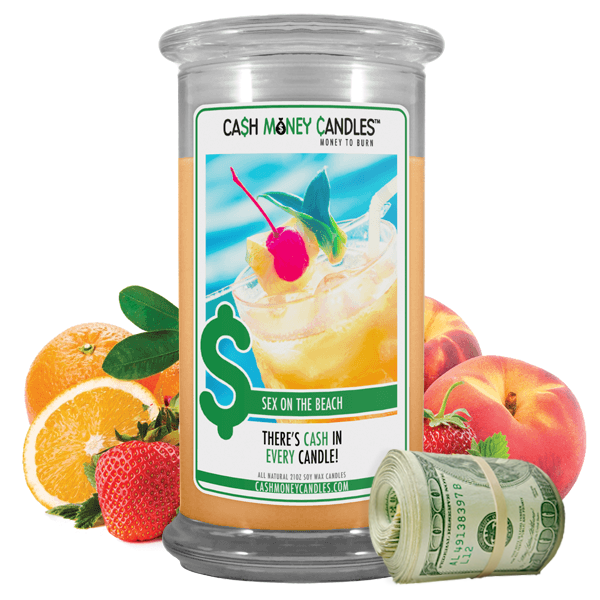 Sex On The Beach | Cash Money Candle®-Cash Money Candles®-The Official Website of Jewelry Candles - Find Jewelry In Candles!