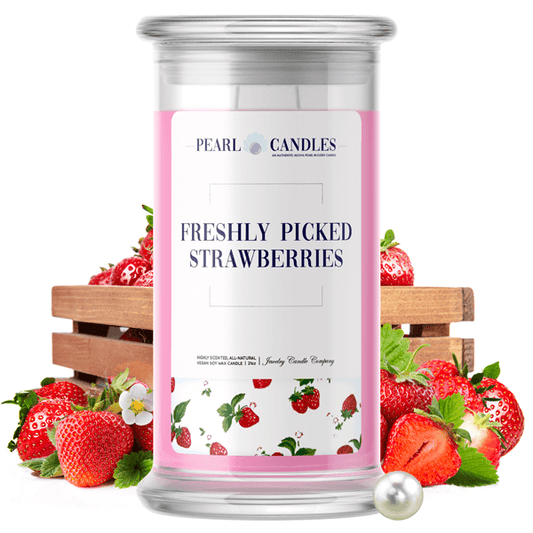 Freshly Picked Strawberries | Pearl Candle®-Pearl Candles®-The Official Website of Jewelry Candles - Find Jewelry In Candles!