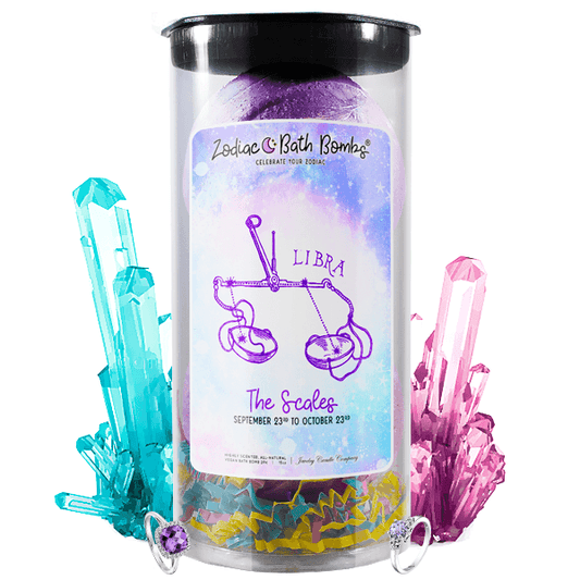 Libra | Jewelry Zodiac Bath Bombs-Zodiac Jewelry Bath Bombs®-The Official Website of Jewelry Candles - Find Jewelry In Candles!