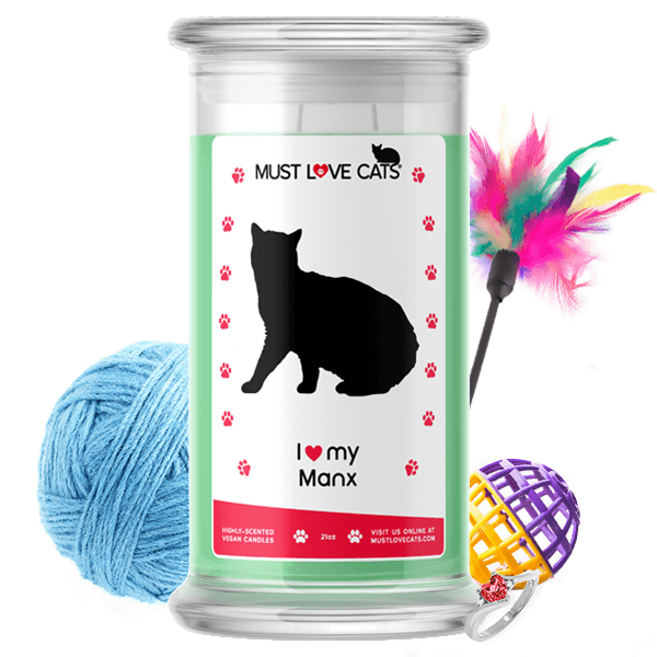 I Love My Manx | Must Love Cats® Candle-Must Love Cats® Candle-The Official Website of Jewelry Candles - Find Jewelry In Candles!