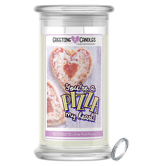 You're A Pizza My Heart! Jewelry Greeting Candles