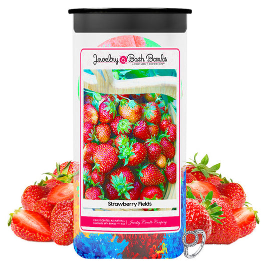 Strawberry Fields Jewelry Bath Bombs Twin Pack